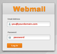 Webmail Login Screen